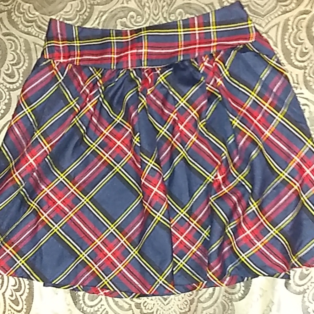 Girls plad skirt